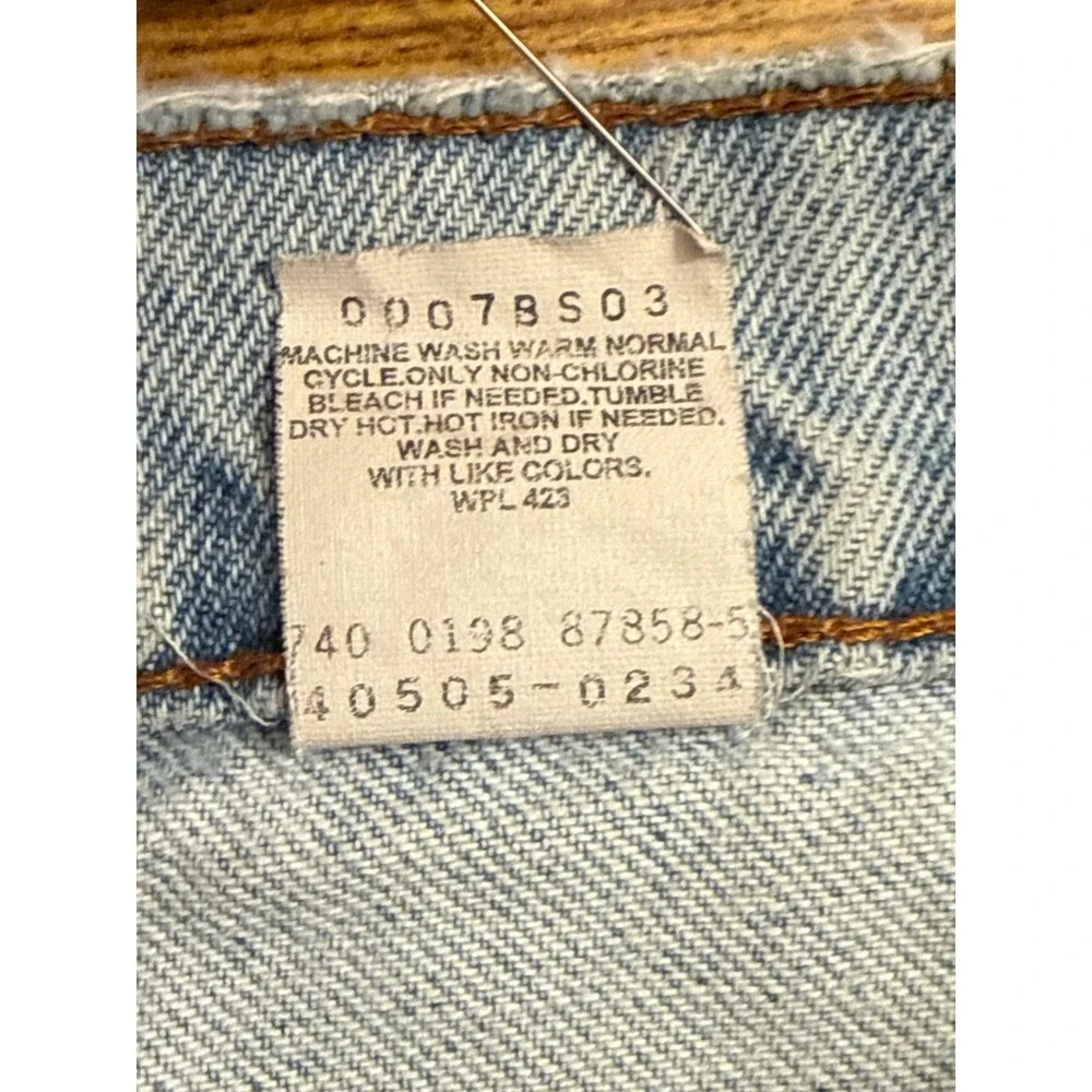 Vtg 1998 Levi's 505 Orange Tab Jeans | distressed/patina Straight Leg W33‎ x L30